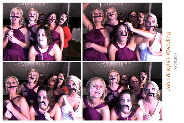 bridesmaids, mustaches, picture this nashville, photo booth